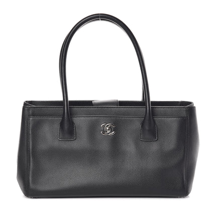 Chanel Calfskin Small Cerf Shopper Tote Black 1 of 9