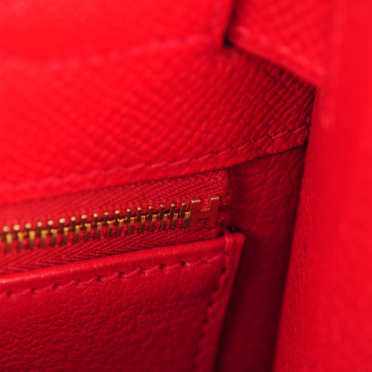 Hermes Epsom Kelly Sellier 28 Rouge Casaque 19 of 24