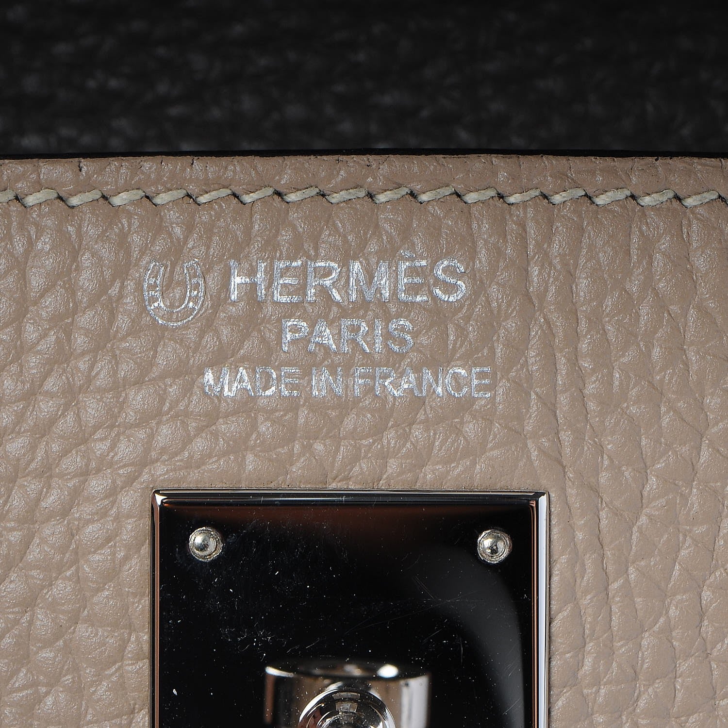Hermes Togo Horseshoe Tri Color Kelly Retourne 40 Etain Gris Tourterelle Graphite 22 of 41