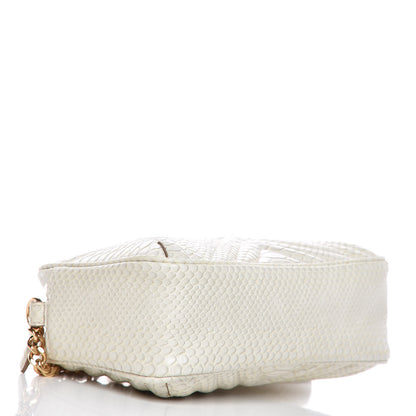 Stella McCartney Snakeskin Effect Star Patch Shoulder Bag Ivory 5 of 11