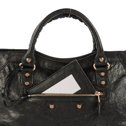 Balenciaga Agneau Giant 12 Rose Gold Hardware City Black 6 of 12