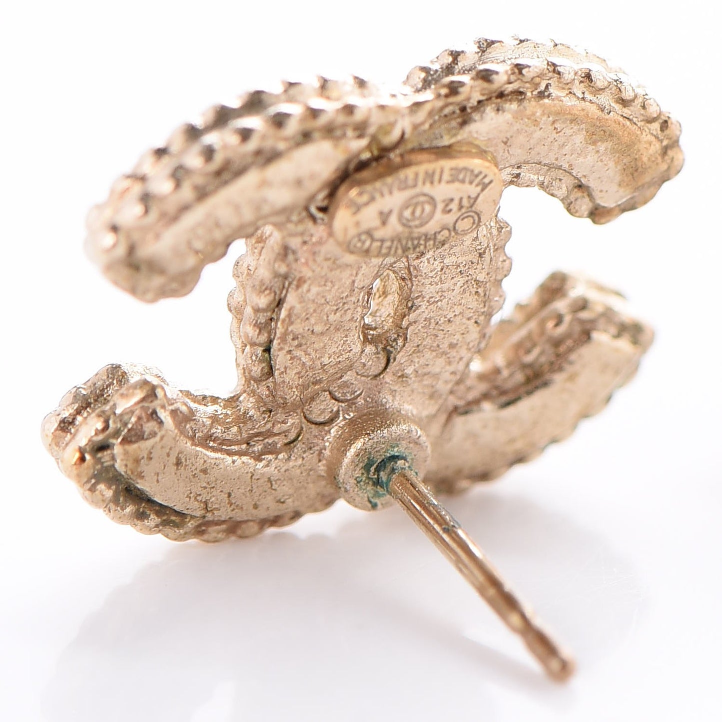 Pearl CC Earrings Light Gold