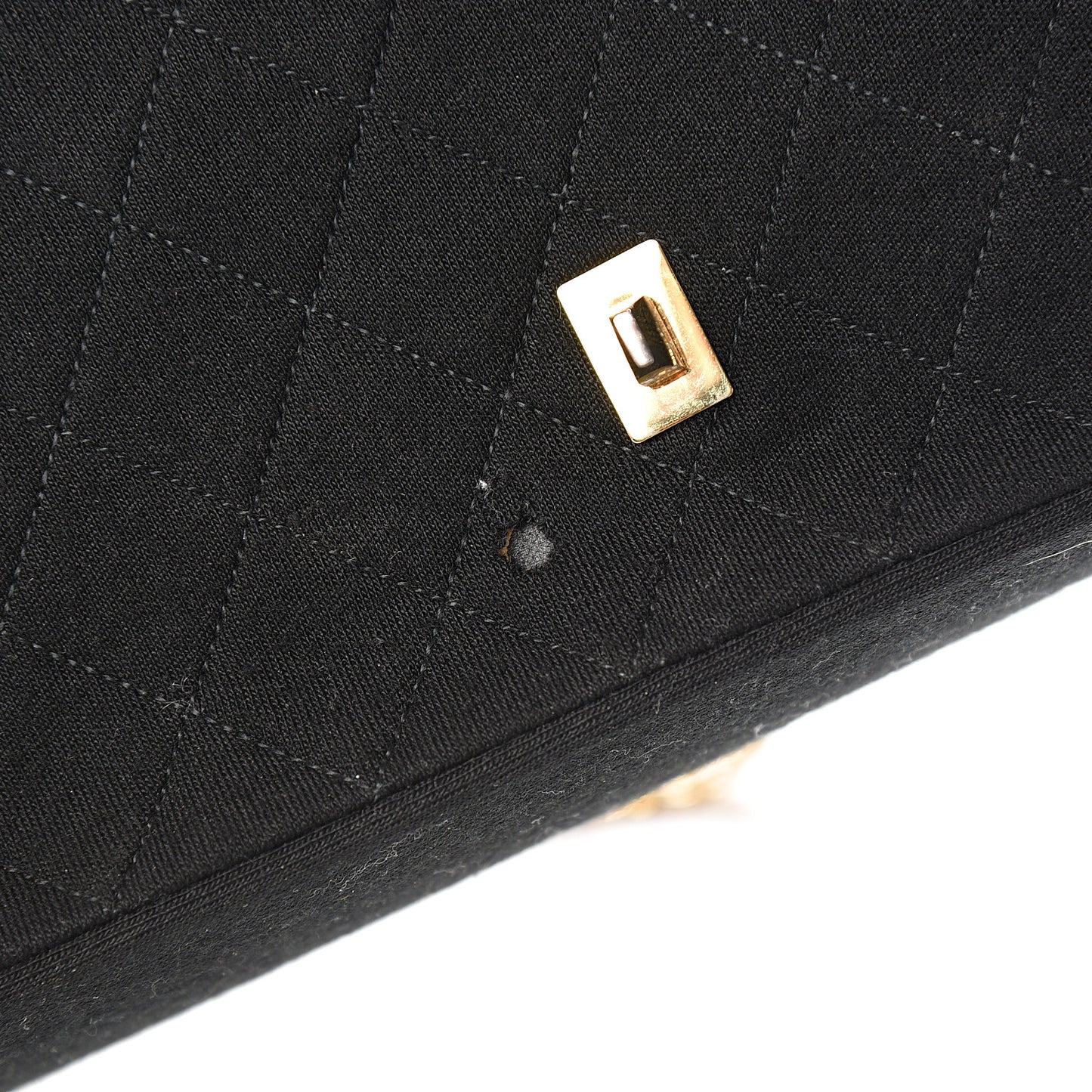 Jersey Quilted Medium Double Flap Black