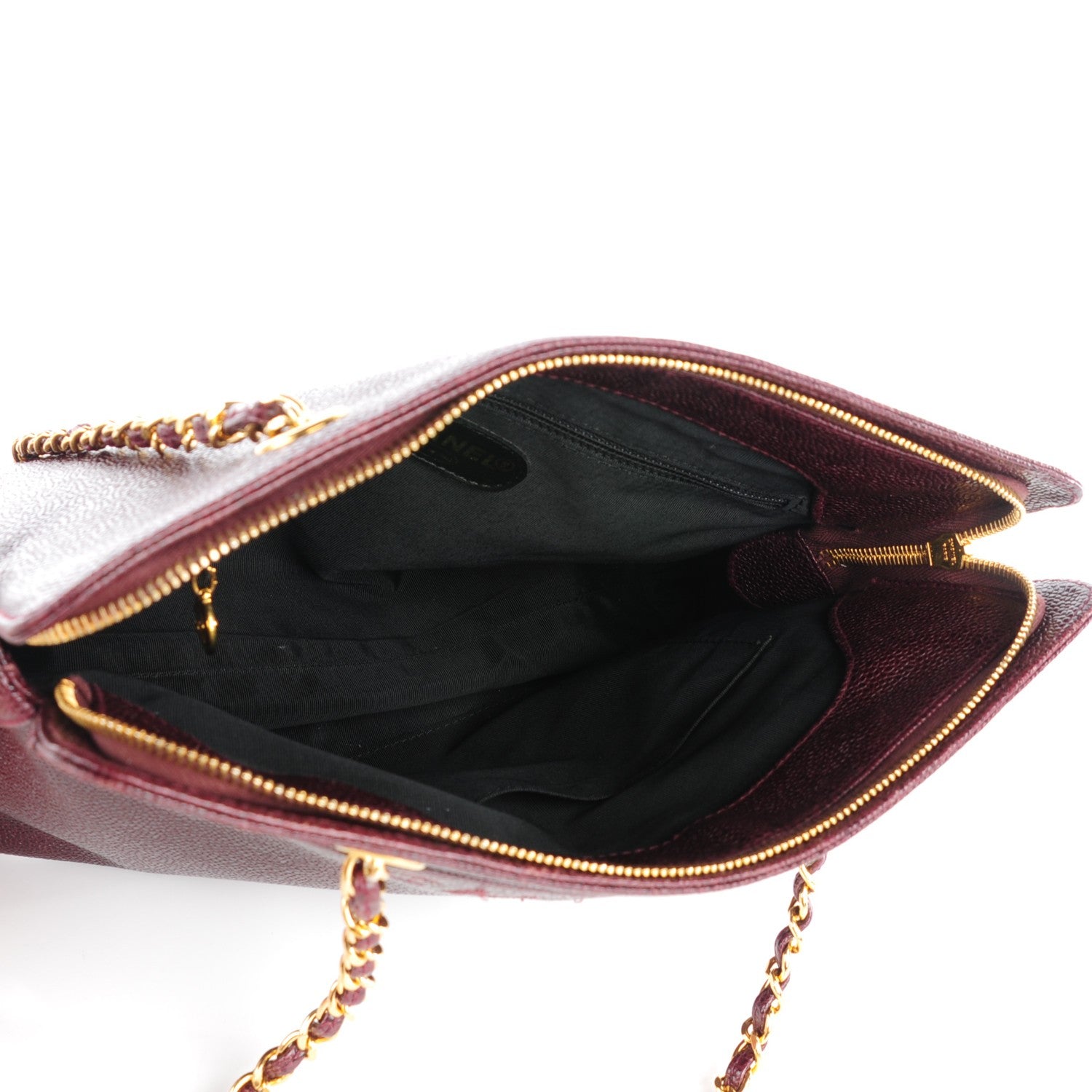 Chanel Caviar Shoulder Bag Bordeaux 5 of 12