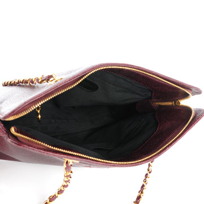 Chanel Caviar Shoulder Bag Bordeaux 5 of 12