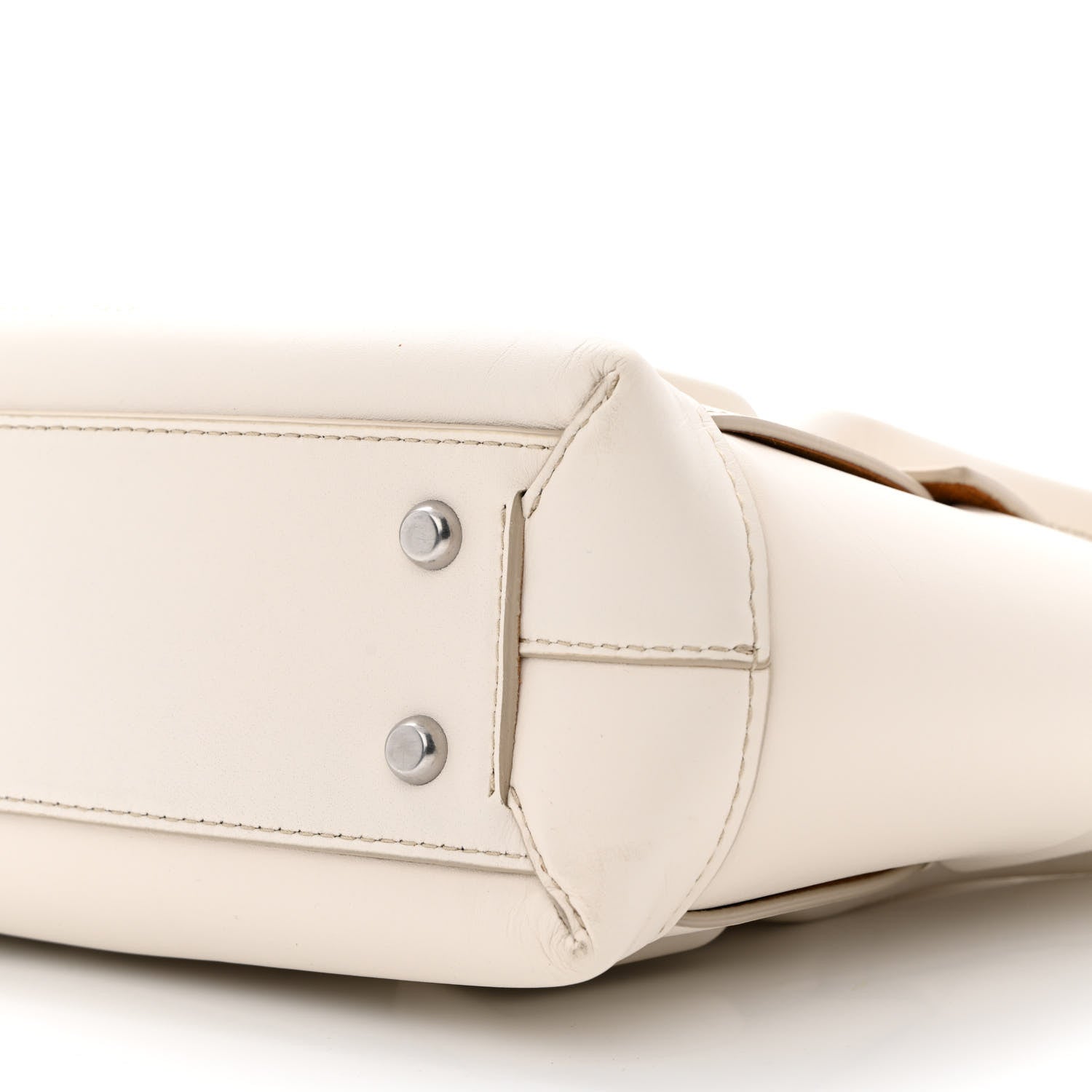 Bottega Veneta French Calfskin Maxi Intrecciato Small Arco Bianco 10 of 11