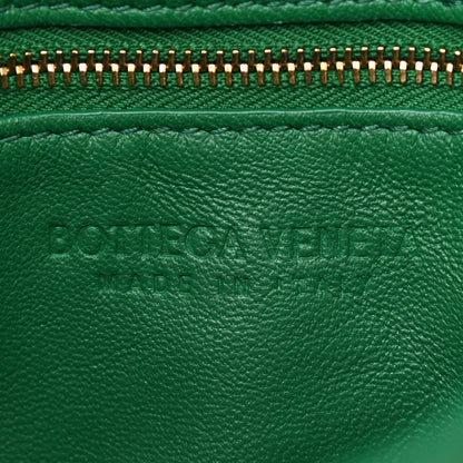 Bottega Veneta Lambskin Maxi Intreccio Padded Chain Cassette Crossbody Bag Racing Green 6 of 9
