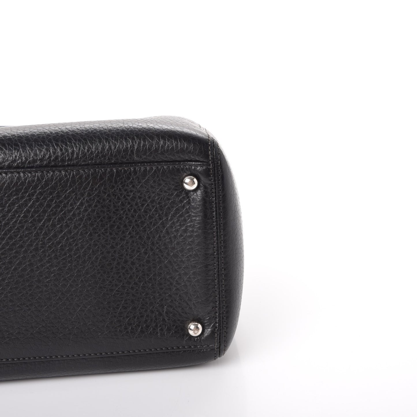 Calfskin Cerf Executive Shopper Tote Black