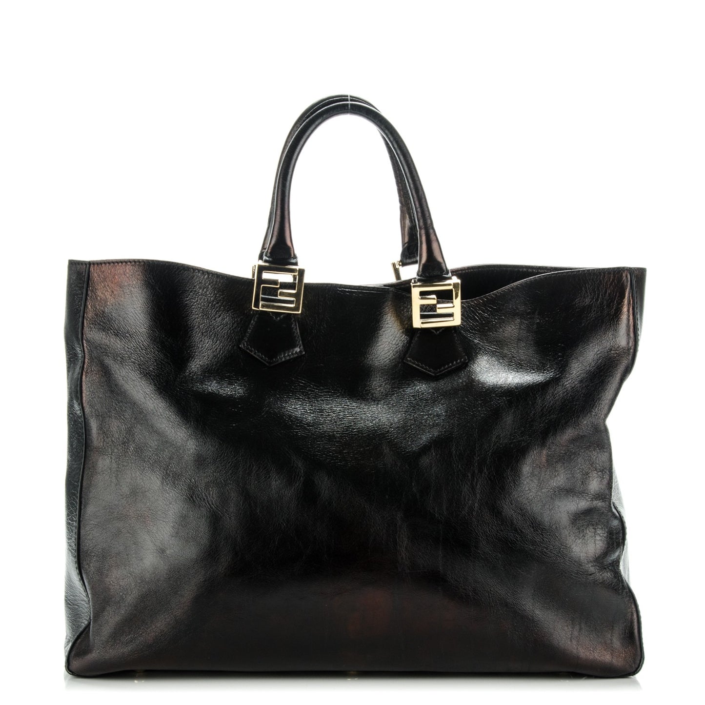 Vitello Acqua Large Twins Tote Black