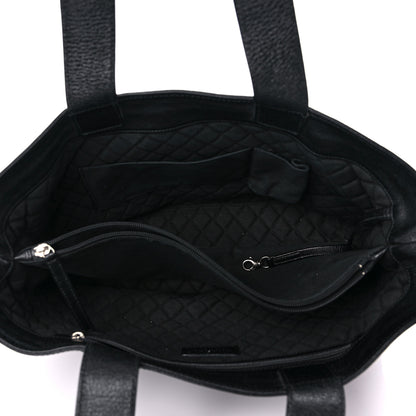 Chanel Goatskin Perforated Large CC Tote Black 5 of 16