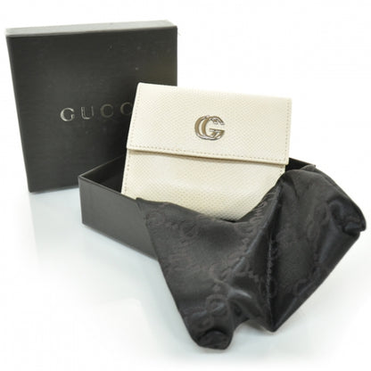 Gucci Lizard French Wallet Ivory 3 of 7
