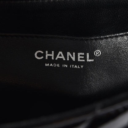 Chanel Patent Chevron Quilted Maxi Single Flap Black 7 of 9
