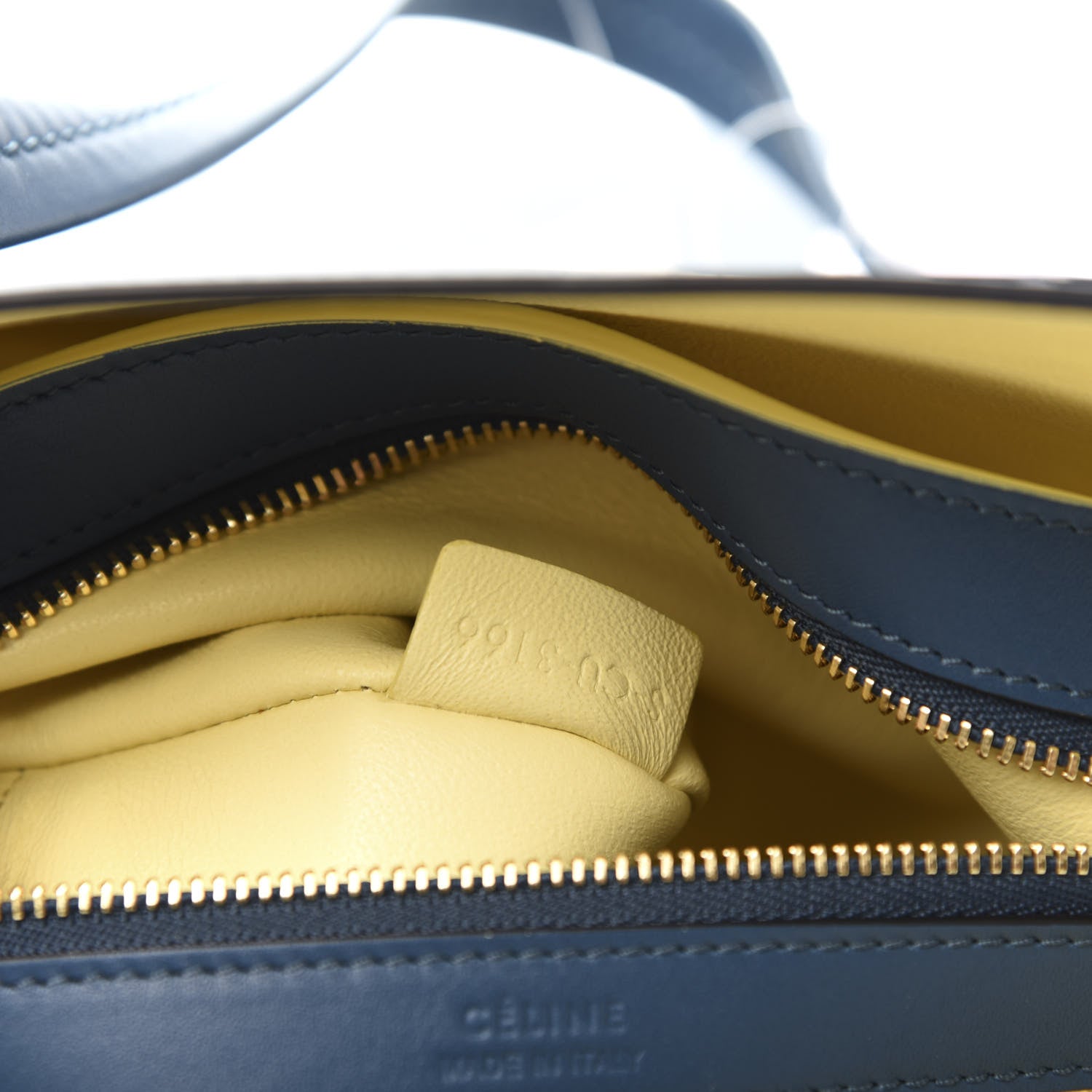 Celine Smooth Calfskin Small Tassel Cabas Phantom Deep Blue 9 of 10