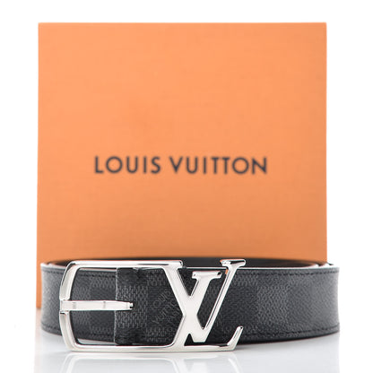 Louis Vuitton Damier Graphite 30mm Neogram LV Belt 95 38 9 of 9