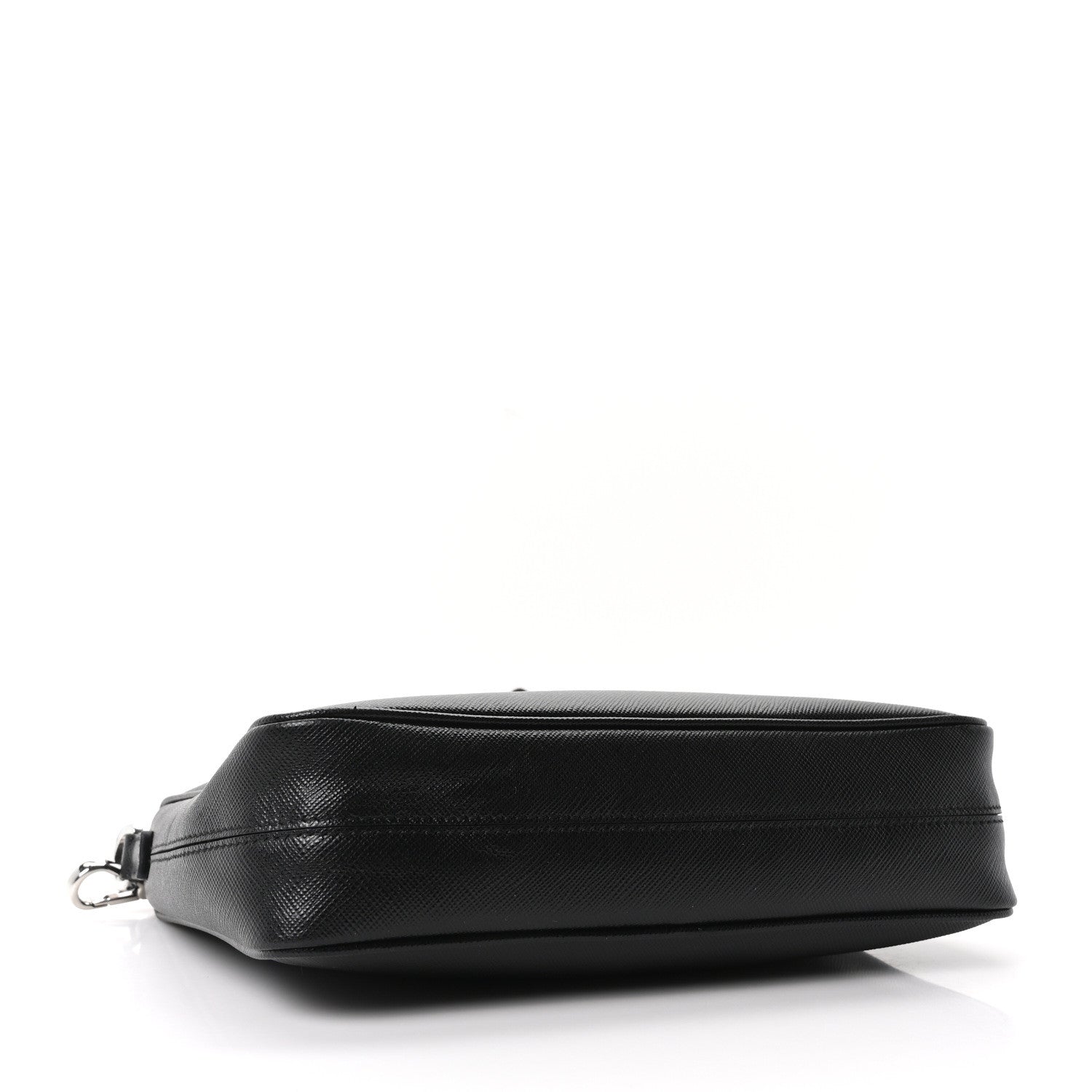 Prada Saffiano Travel Pocket Zippered Shoulder Bag Black 5 of 11