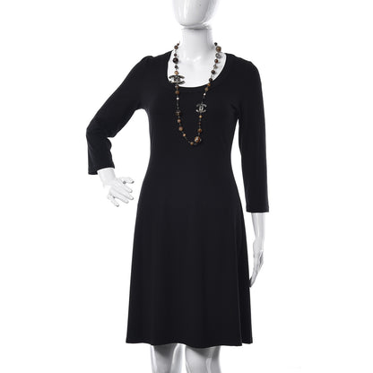 Chanel Agate Beaded Oversized CC Necklace 3 of 5
