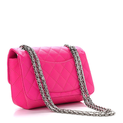 Chanel Goatskin Quilted 2.55 Reissue Mini Flap Fluorescent Pink 3 of 11