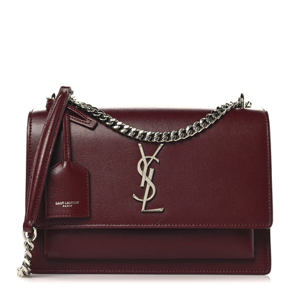 Saint Laurent Calfskin Medium Monogram Sunset Pallisandre 1 of 10