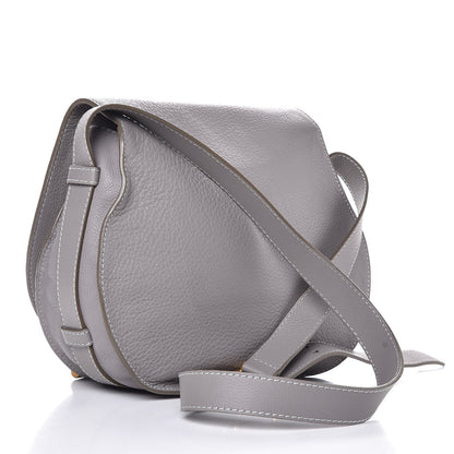 Chloe Calfskin Medium Marcie Round Crossbody Bag Cashmere Grey 3 of 8
