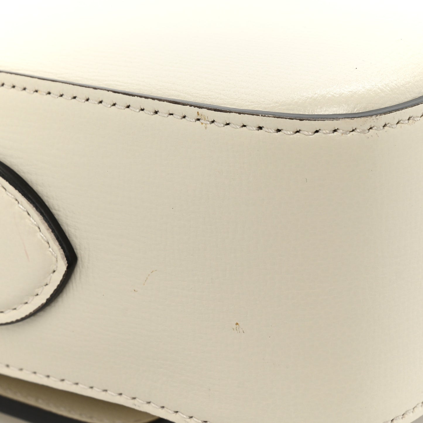 Azalea Calfskin Small Horsebit 1955 Shoulder Bag Mystic White