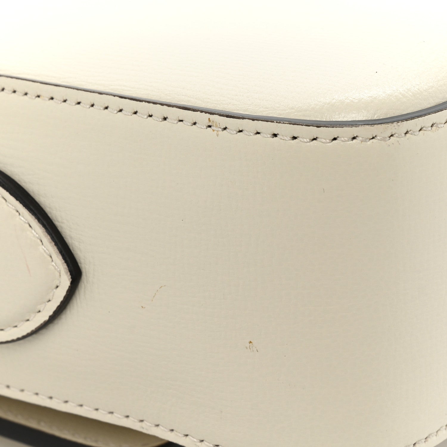Gucci Azalea Calfskin Small Horsebit 1955 Shoulder Bag Mystic White 12 of 17