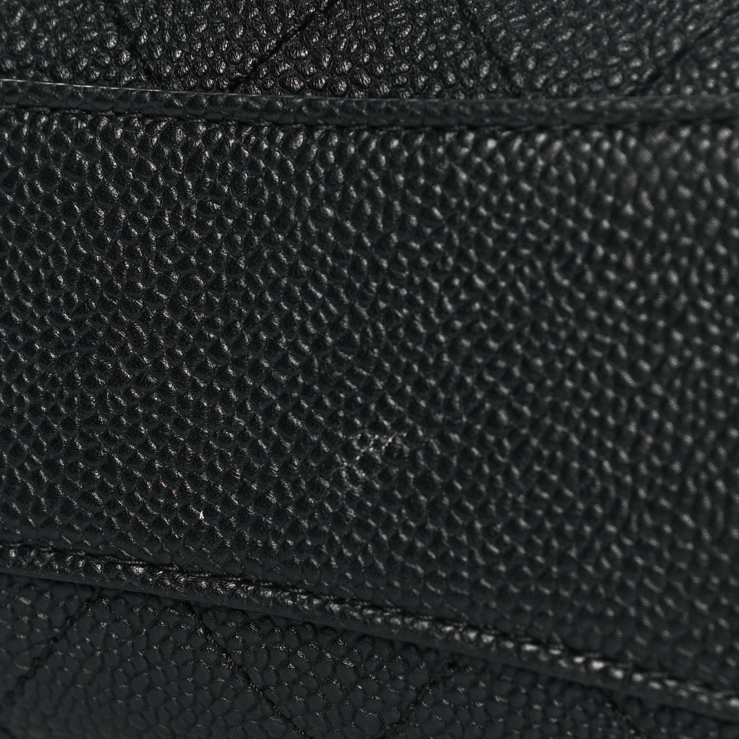 Chanel Grained Calfskin Small Stitched Flap Black 10 of 11