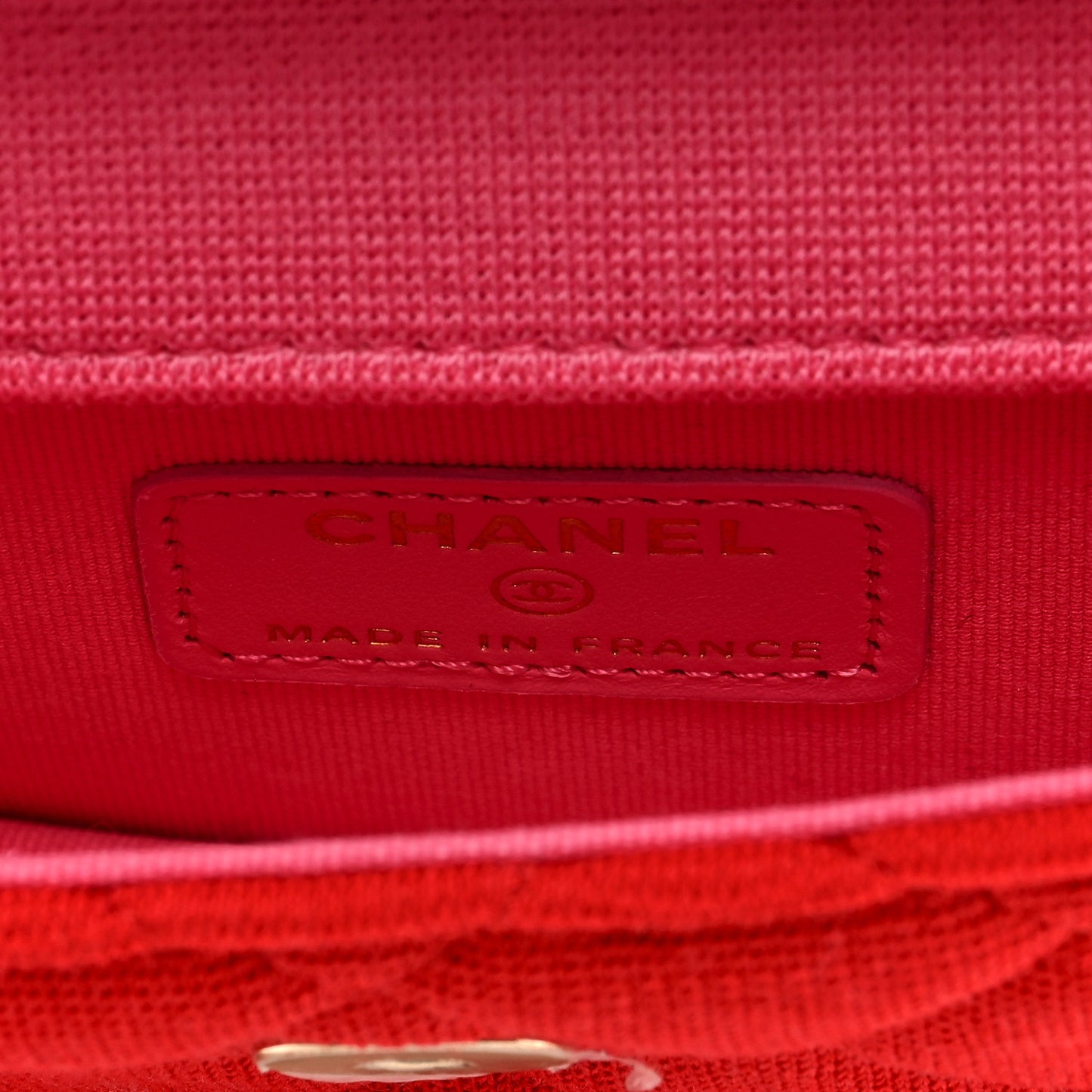 Jersey Quilted Micro Mini Flap Red