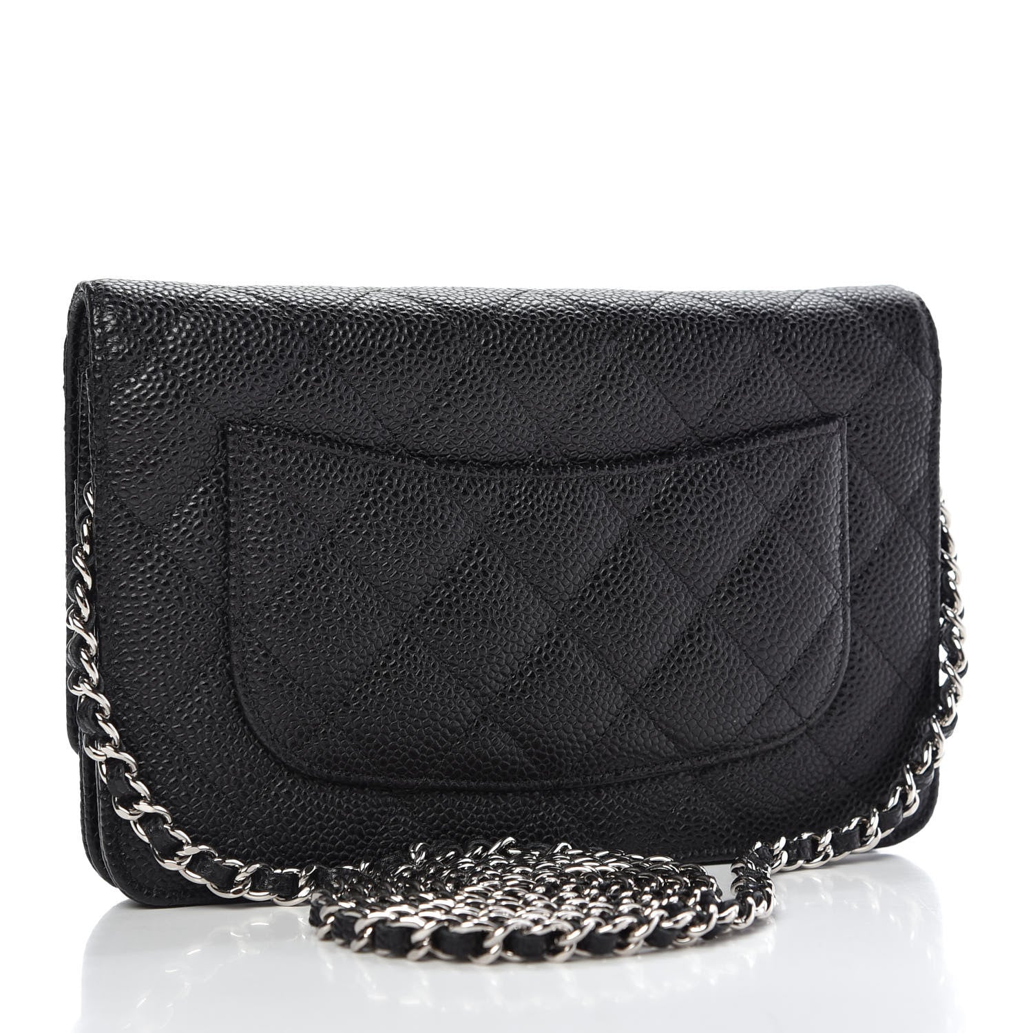 Chanel Caviar Quilted Wallet On Chain WOC Black 3 of 11