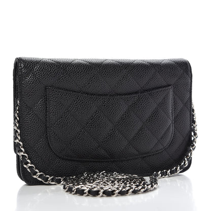 Chanel Caviar Quilted Wallet On Chain WOC Black 3 of 11