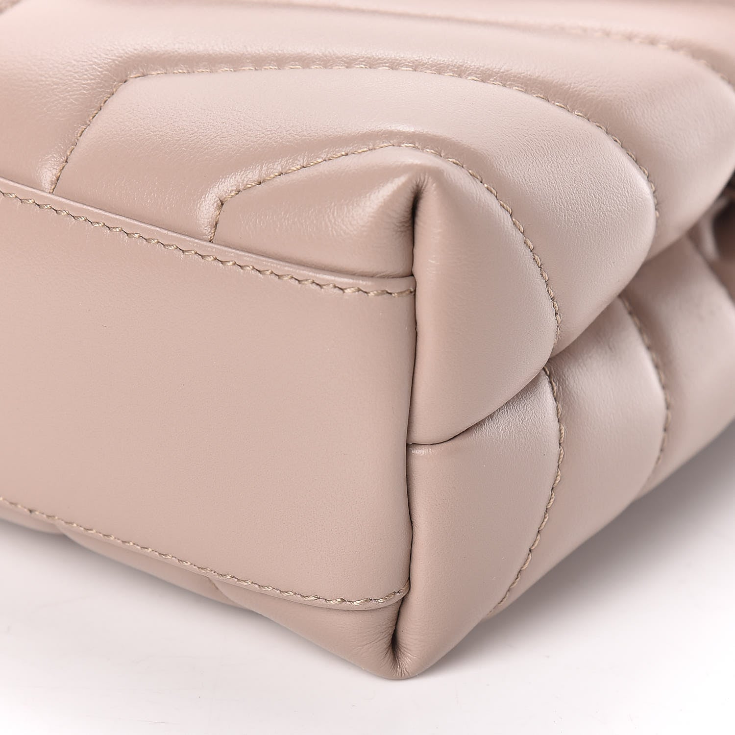 Saint Laurent Calfskin Y Quilted Monogram Toy Loulou Satchel Light Natural 7 of 11