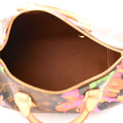 Louis Vuitton Monogram Roses Speedy 30 5 of 13