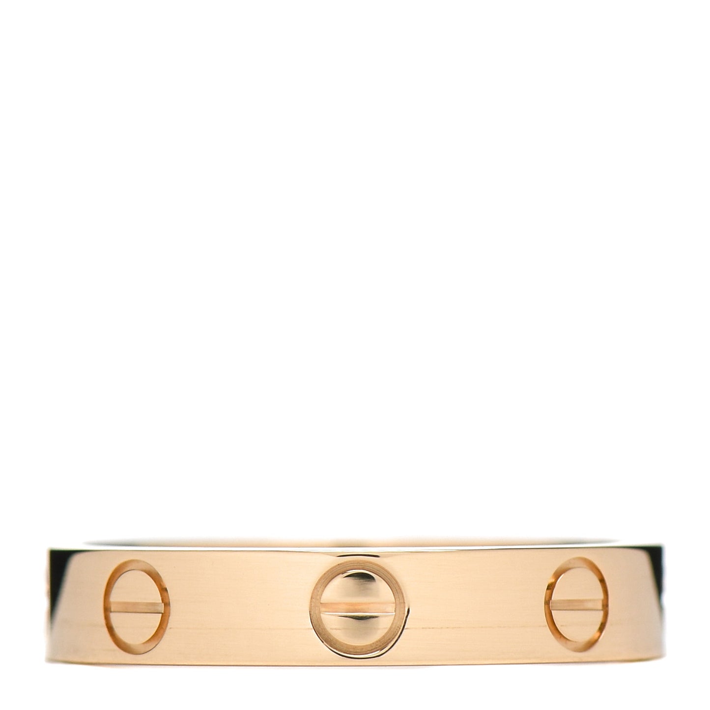 18K Pink Gold 3.5mm LOVE Wedding Band Ring 53 6.25