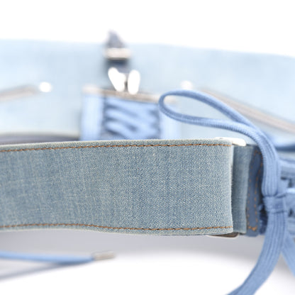 Christian Dior Denim Admit It Hobo Blue 11 of 12