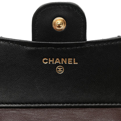 Chanel Lambskin Quilted Compact Flap Wallet Black 6 of 12