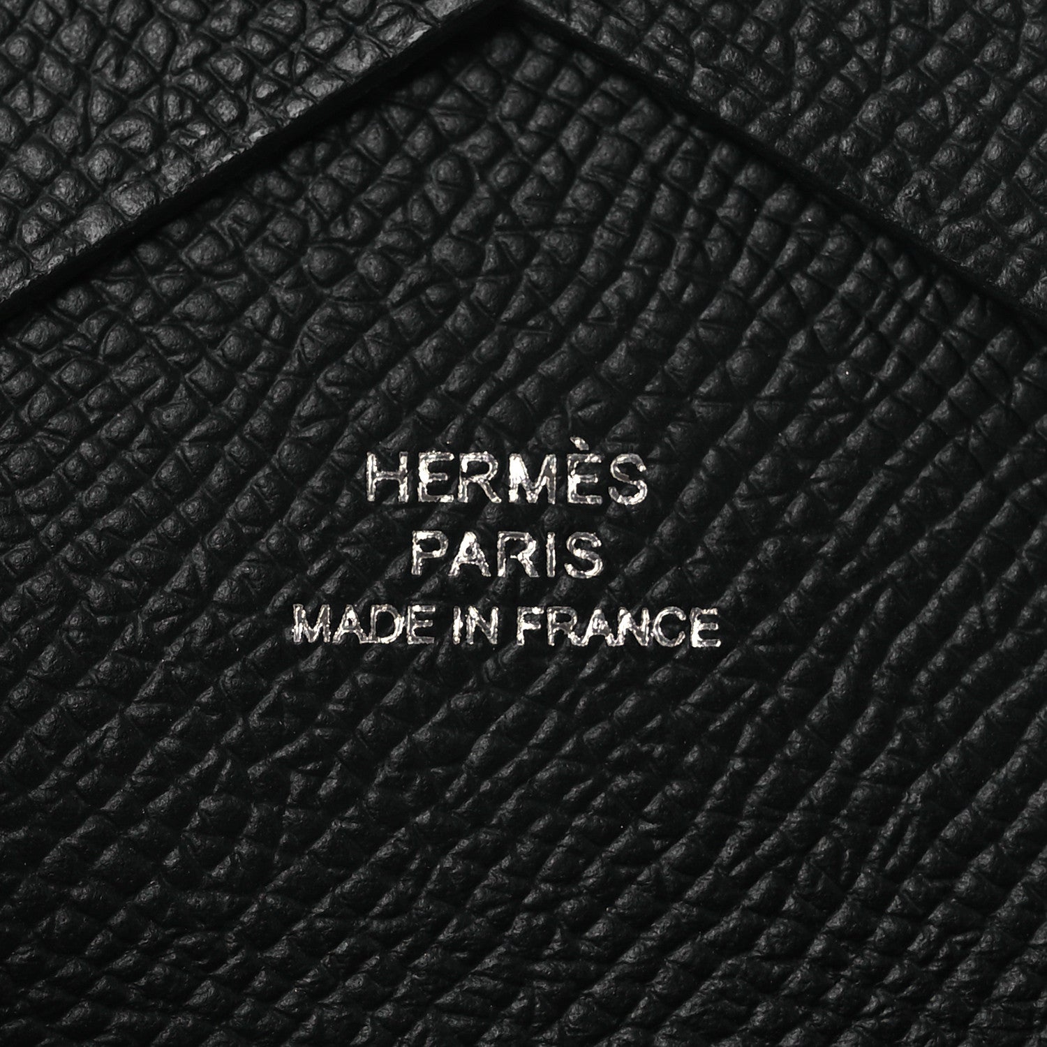 Hermes Epsom Calvi Duo Card Case Black 6 of 8