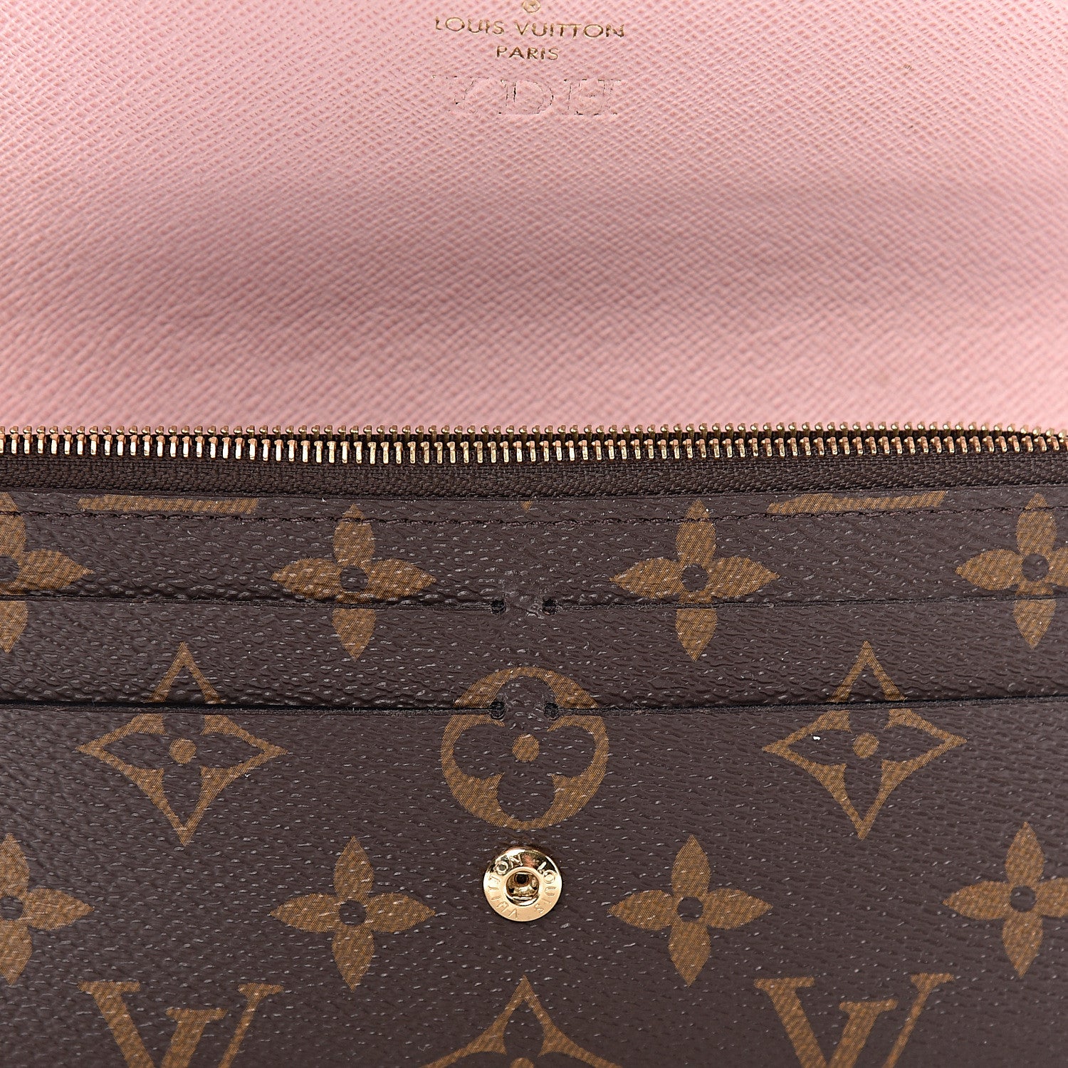Louis Vuitton Monogram Emilie Wallet Rose Ballerine 9 of 14