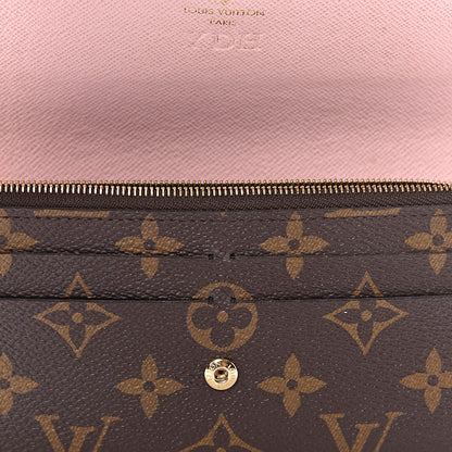 Louis Vuitton Monogram Emilie Wallet Rose Ballerine 9 of 14