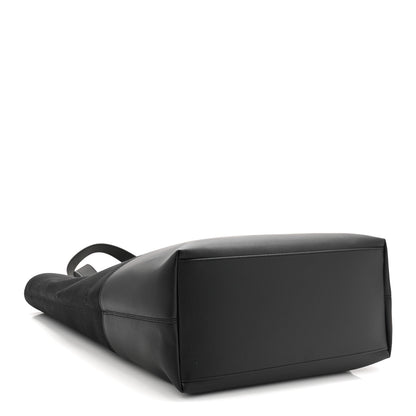 Alexander McQueen Canvas Calfskin T-Bar Shopping Bag Black 4 of 9