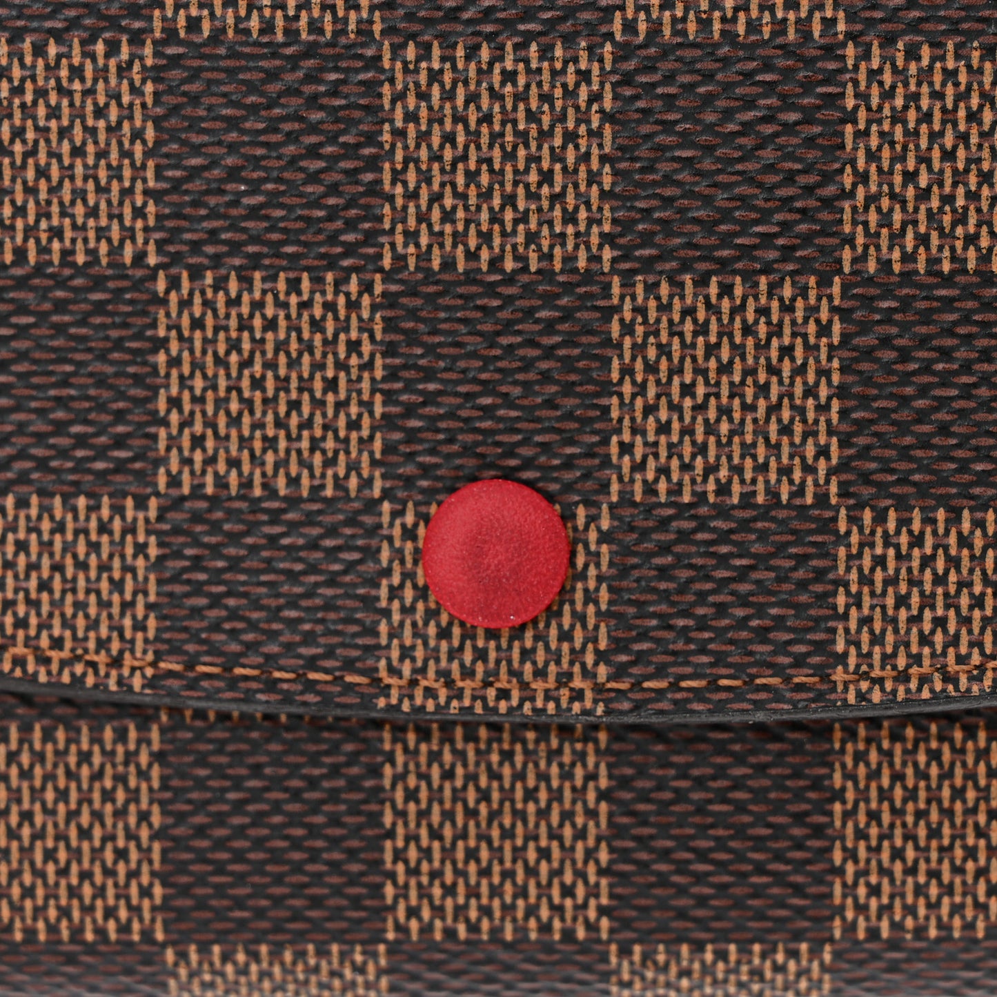 Damier Ebene Emilie Wallet Red