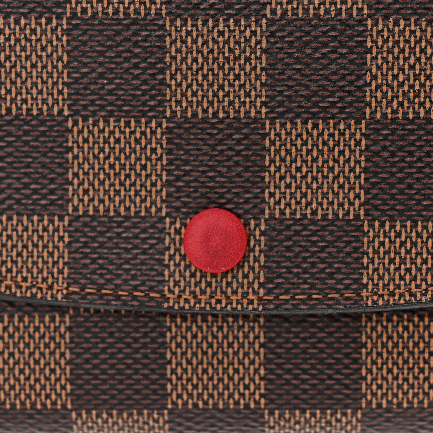 Louis Vuitton Damier Ebene Emilie Wallet Red 9 of 14
