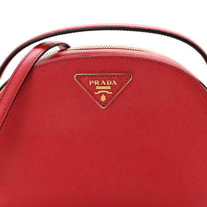 Prada Saffiano Lux Odette Crossbody Fuoco 8 of 10