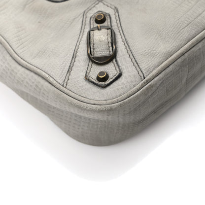 Balenciaga Agneau Lizard Embossed Classic Hardware Hip Gris Clair 11 of 15