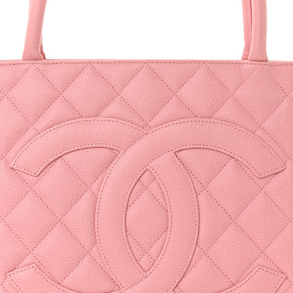 Chanel Caviar Quilted Medallion Tote Light Pink 8 of 15