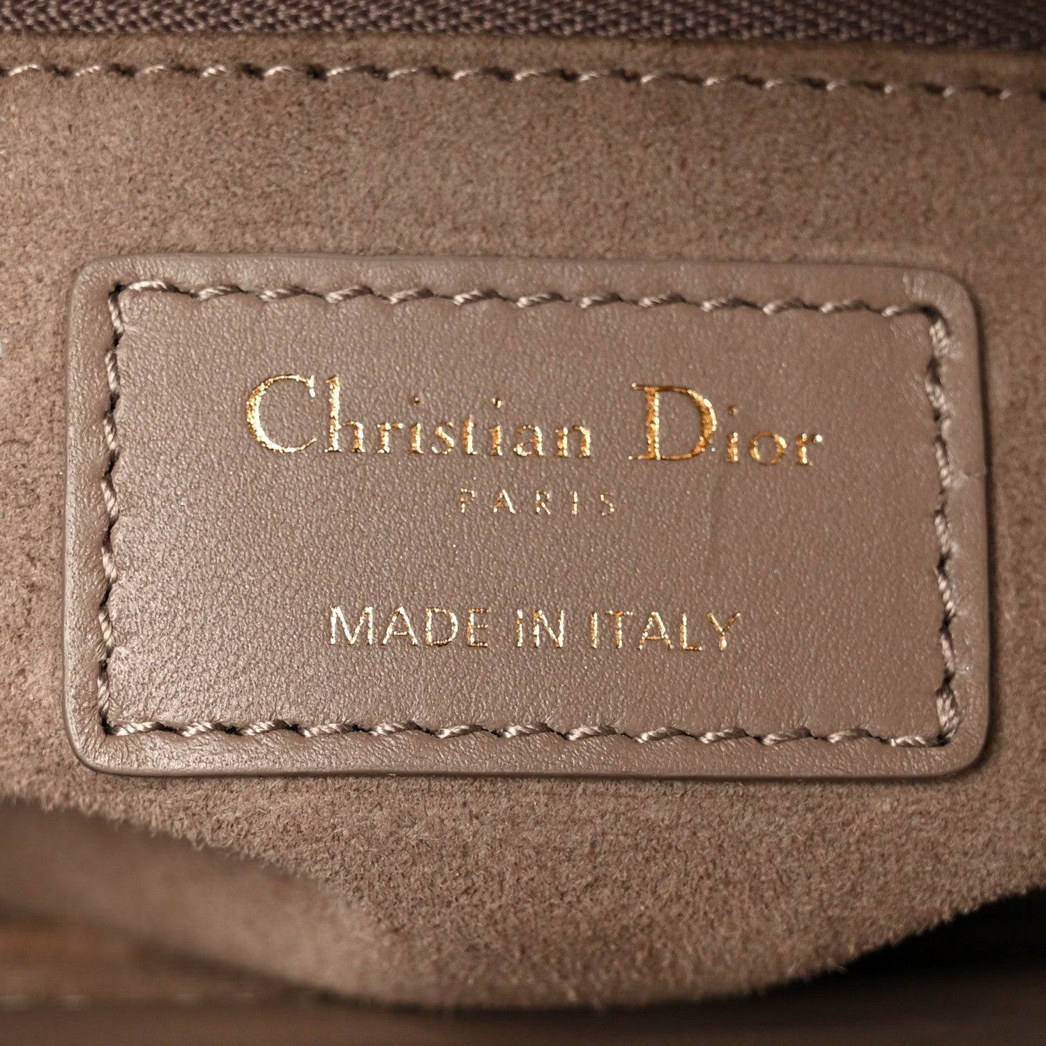 Christian Dior Lambskin Cannage Medium Lady Dior Warm Taupe 6 of 10