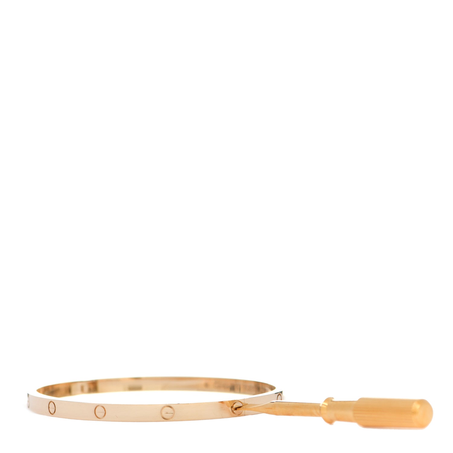 Cartier 18K Yellow Gold Small LOVE Bracelet 17 3 of 5
