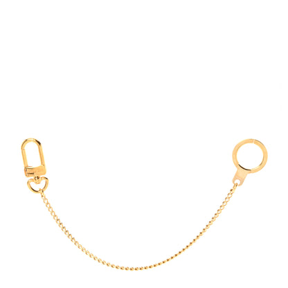 Louis Vuitton Metal Pochette Extender Key Ring Chain Gold 1 of 4