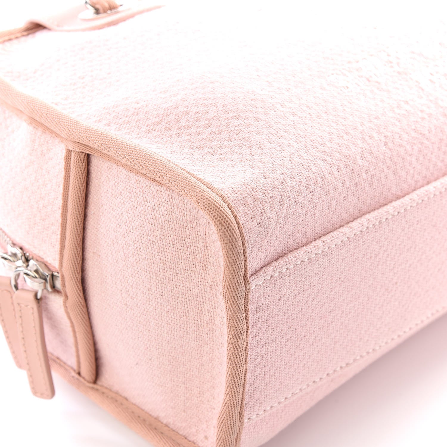 Chanel Canvas Deauville Small Bowling Bag Light Pink 5 of 11