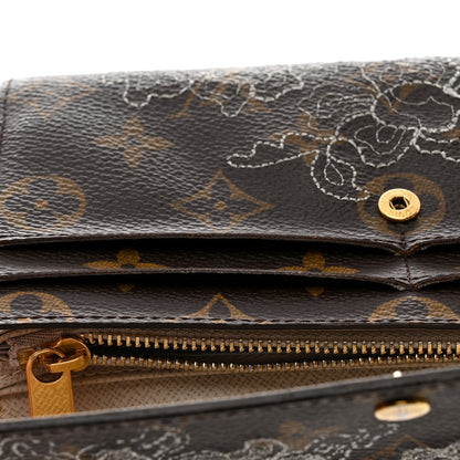 Louis Vuitton Monogram Dentelle Sarah Wallet Silver 9 of 14