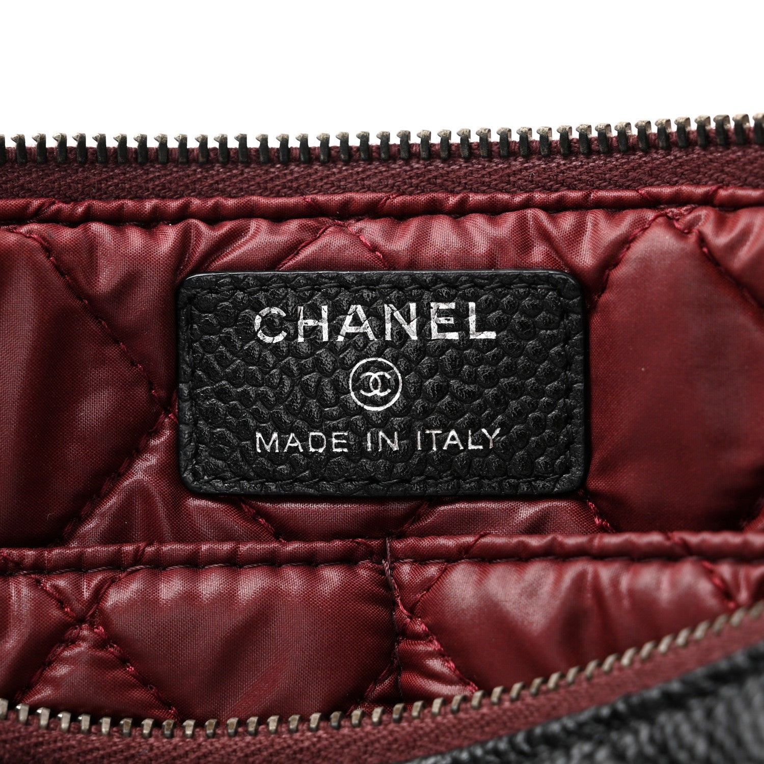 Chanel Caviar Quilted Cosmetic Case Black 6 of 10