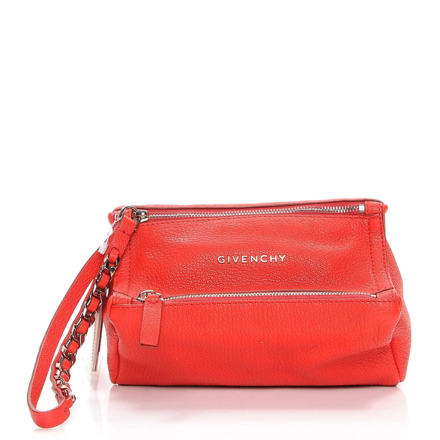 Givenchy Sugar Goatskin Pandora Wristlet Medium Red 1 of 8